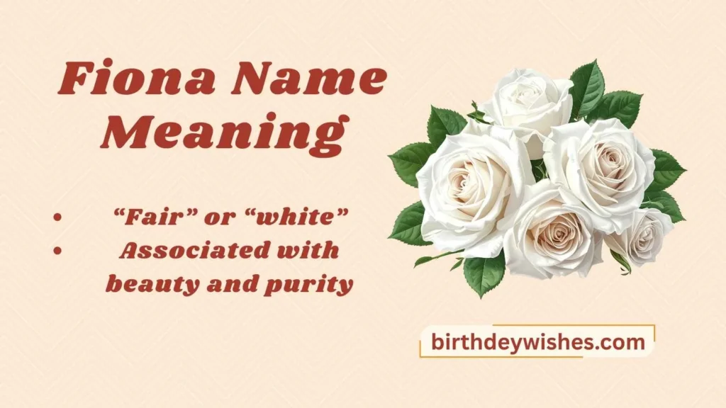 Fiona Name Meaning