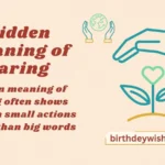 Hidden Meaning of Caring