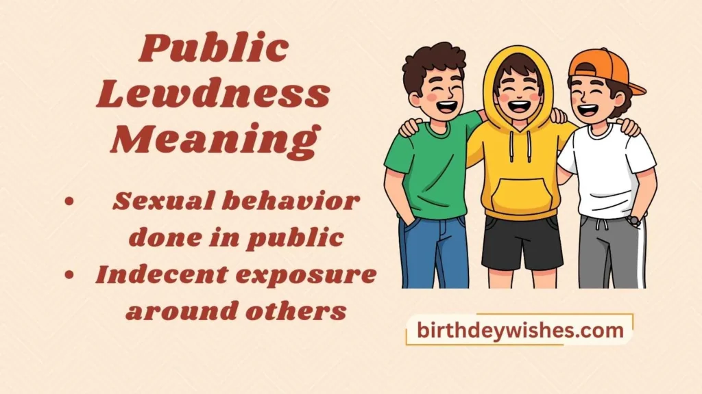 Public Lewdness Meaning