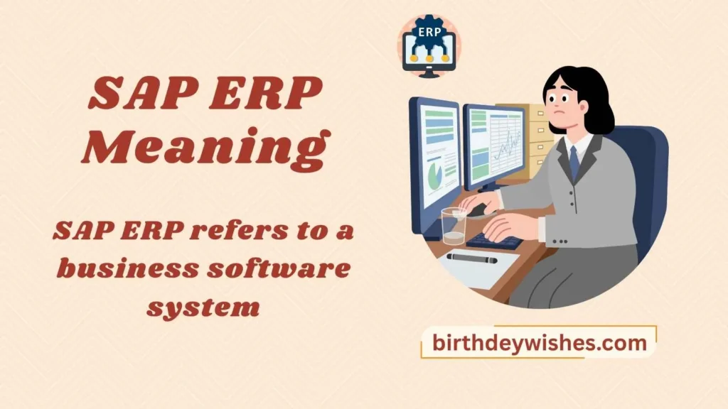 SAP ERP Meaning