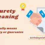 Surety Meaning