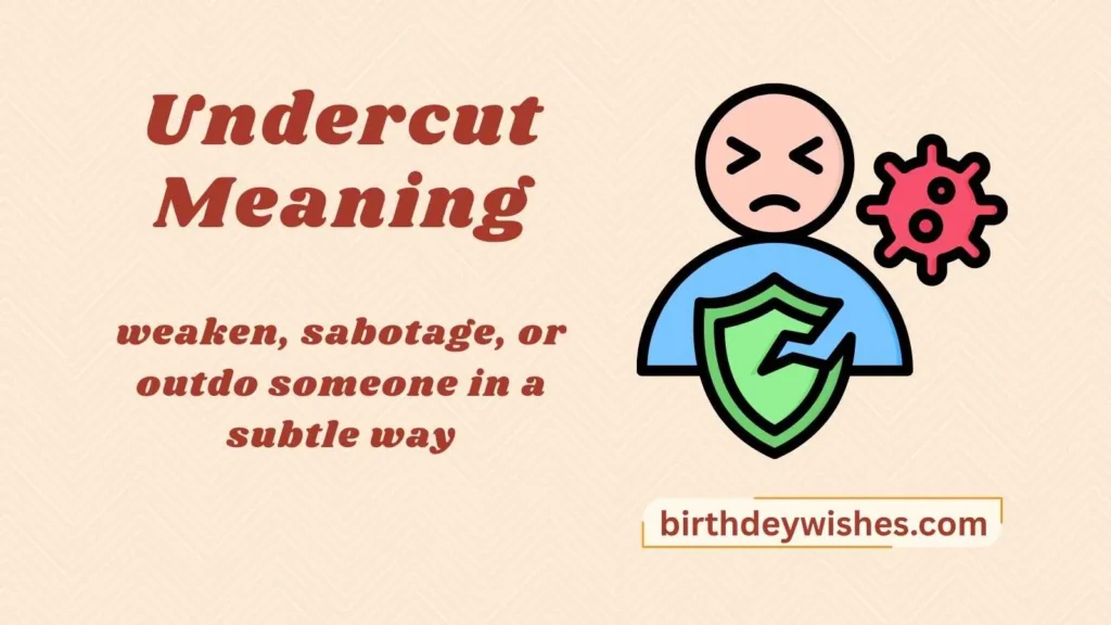 Undercut Meaning