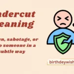 Undercut Meaning