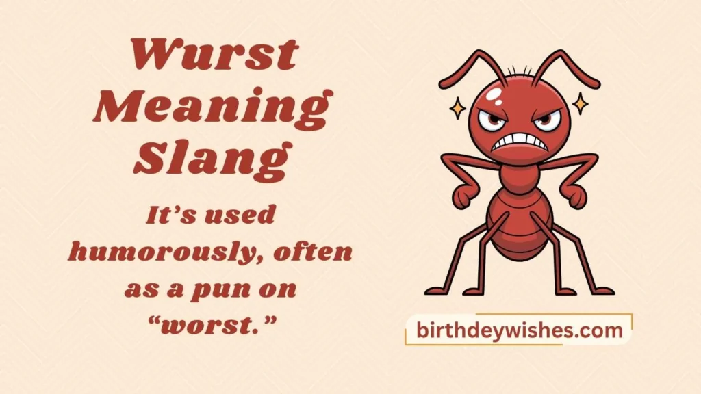 Wurst Meaning Slang