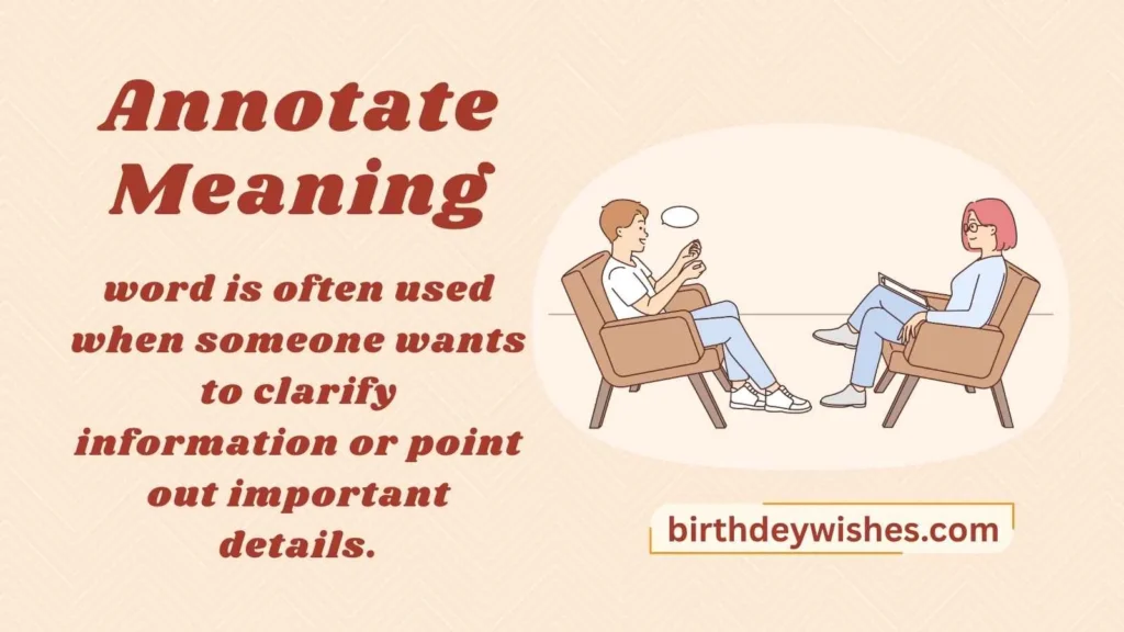 Annotate Meaning