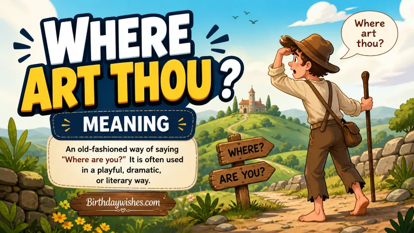 Where Art Thou Meaning